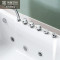 英皇卫浴亚克力按摩方浴缸五件套浴盆成人普通小浴缸1.4~1.5米单人独立式淋浴缸 恒温/五金缸/按摩缸 1.5M 恒温按摩