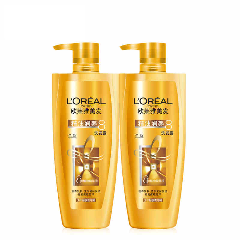 欧莱雅(L’OREAL)精油润养洗发露700ML+精油润养洗发露700ML赠品