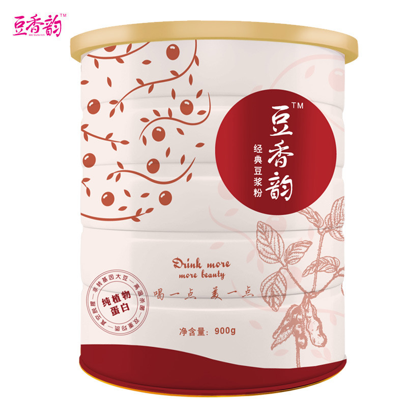 豆香韵原味无蔗糖豆浆粉900g罐装女士速溶早餐冲饮粉