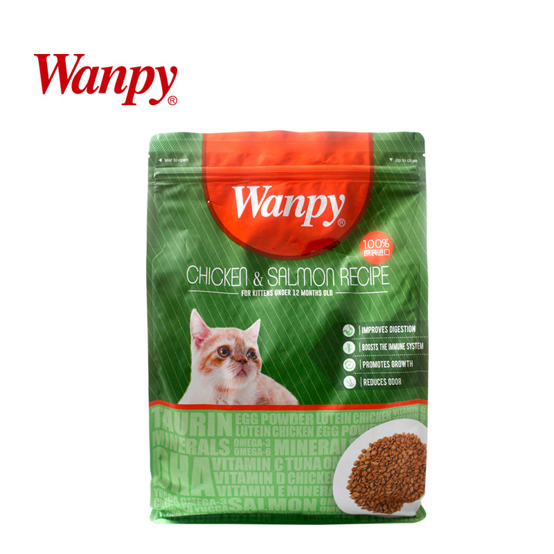 顽皮wanpy泰国进口猫主粮 幼猫鸡肉三文鱼味主粮2kg