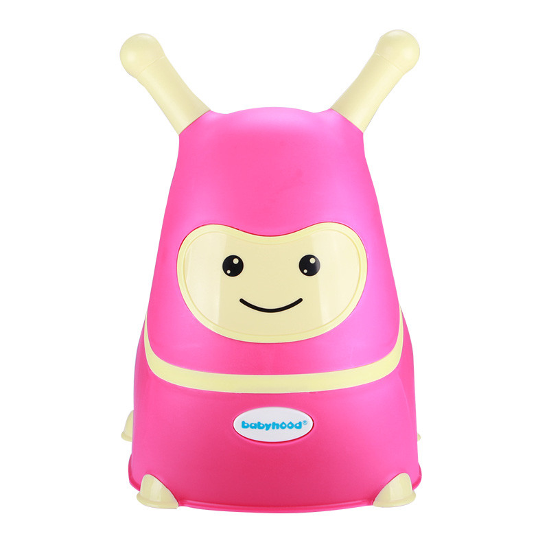 世纪宝贝（babyhood）毛毛虫坐便器 BH-111 玫红色