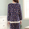 睡衣女冬季法兰绒长袖睡衣休闲保暖卡通小熊家居服套装 XL WH-207#小熊