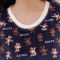 睡衣女冬季法兰绒长袖睡衣休闲保暖卡通小熊家居服套装 XL WH-207#小熊