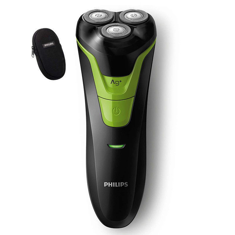 飞利浦 Philips 电动剃须刀 FT618/14 干湿两用剃须刀 银离子刀头环架 3D浮动刀头 旋转式
