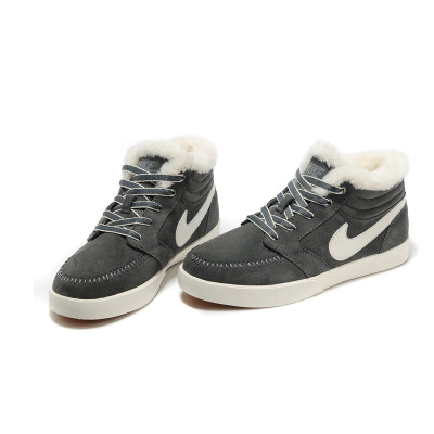 nike 耐克雪地鞋羊毛海外版冬季板鞋男鞋保暖鞋加绒休闲运动鞋 386118