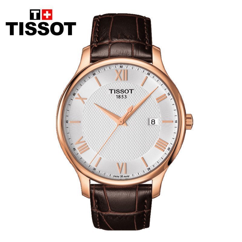 TISSOT俊雅石英瑞士手表T063.610.36.038.00皮带男表 T063.610.36.038.00