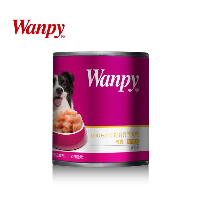 顽皮Wanpy 宠物 犬用牛肉+蔬菜罐头375g 狗湿粮泰迪金毛宠物挑嘴