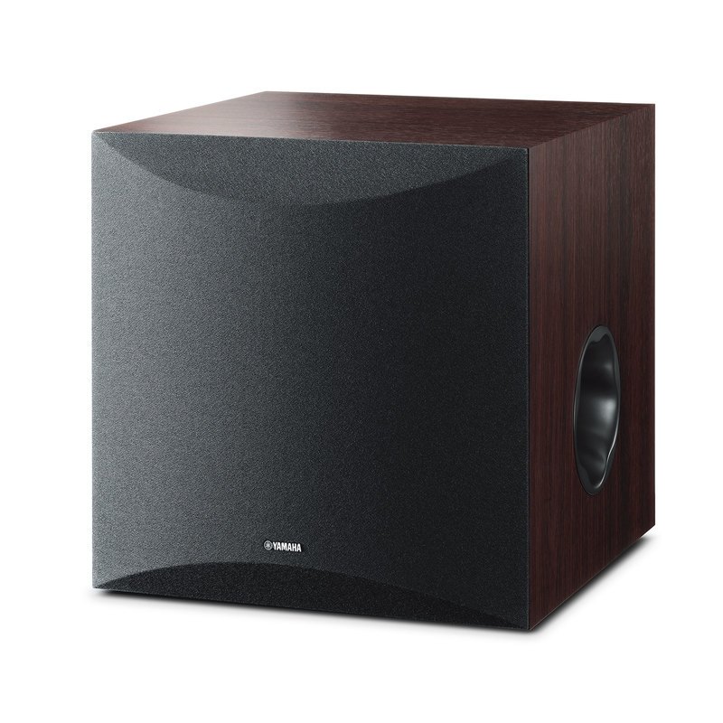 雅马哈(YAMAHA) NS-SW100 低音炮音箱 家用音响设备 2.1声道桌面式 PVC饰面原木AV音箱(胡桃木色)