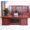 HiBoss 办公家具实木贴皮老板桌油漆大班台办公桌 老板台2400*1100*760（单位:张）