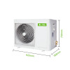 志高(CHIGO) 3匹RF72F1W-ER1Y-F103(C3) 风管机一拖一 家用中央空调3P冷暖嵌入机定频