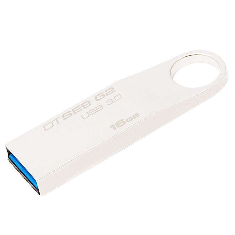 Kingston金士顿16gu盘 不锈钢USB3.0高速DTSE9G2/16GB优盘 银色 个性激光刻字 十二星座定制