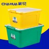 茶花(CHAHUA)2899 塑料收纳箱68L大容量储物箱衣被整理箱 颜色随机