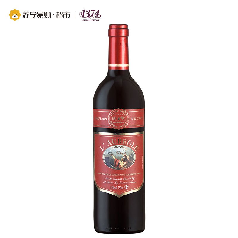 法国原瓶进口 乐朗荣耀干红葡萄酒750ml 单支装