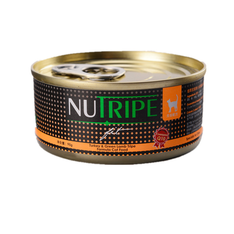 纽萃宝(NUTRIPE)猫罐头95g 活力Q10火鸡&鲜草羊肚配方猫罐头（含辅酶Q10） 新西兰原装进口