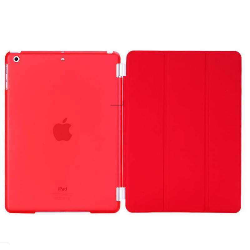 VIPin 苹果平板电脑 ipad AIR 智能保护套 休眠皮套 ipad5 液态硅胶软壳 AIR2红色