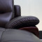 左右现代中式真皮沙发 组合转角大户型客厅头层牛皮沙发DZY2606 转二件反向+休单（C1011米黄色）