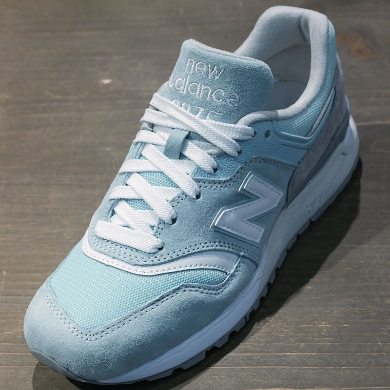 New Balance/NB 997.5系列专柜新款中性鞋男鞋女鞋运动鞋跑步鞋 ML997HAG/HAF/HAD 浅蓝色 44码