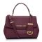 迈克·科尔斯(MICHAEL KORS)女包 欧美时尚硬牛皮包盖式女士单肩包 剑桥包迷你款 女斜挎包 32F5GAVC 酒红色
