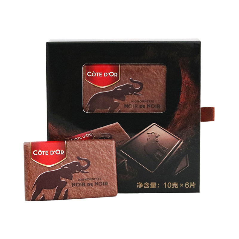 克特多金象黑巧克力单片装60g