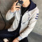 -男装时尚印涂鸦圆领套头卫衣 COZY市咖啡厅hhXCD2111 197-W851486727322236 XL 藏青色