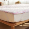席梦思保护垫床垫1.5m床 磨毛布床褥子双人1.8m床 可机洗四角绑带 紫色树叶 1.5*2.0M