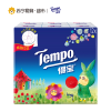 得宝Tempo天然无味欧式印花手帕纸4层7张*12包(新老随机)