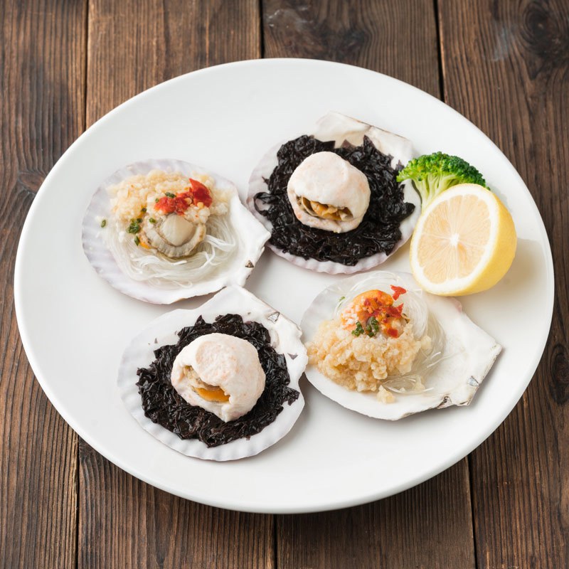 【苏宁生鲜】 joyfish双味扇贝(蒜蓉粉丝蒸扇贝 紫袍玉带)117g高清