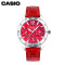 CASIO/卡西欧手表 钢带三眼圆盘时尚镶钻石英表 女 SHN-3012D-4A等 SHN-3012D-4A