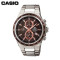 Casio/卡西欧 手表休闲时尚金属表带经典石英情侣表 EF-546D-7A EF-546D-1A1