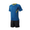 etto英途短袖足球服套装光板球衣吸湿排汗比赛服训练队服SW1120 L 蓝色