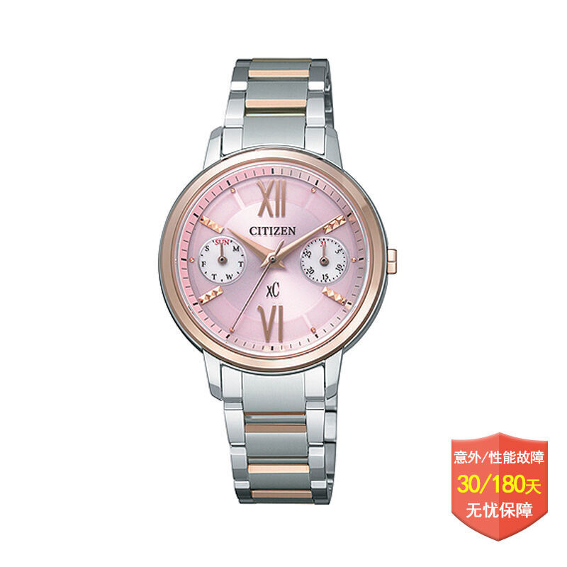 CITIZEN西铁城手表 时尚光动能蓝宝石女士手表 机械表 女 FD1014-52X FD1014-52X