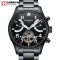 瑞士嘉年华Carnival手表黑色男士全自动机械表 男表镂空休闲时尚潮流夜光防水男金属精钢腕表个性男士手表8783G 全酷黑款