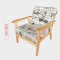 淮木（HUAIMU） 日式单人沙发小户型双人椅布艺实木小沙发椅宜家休闲椅卡座咖啡椅 经典1894