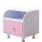 淮木（HUAIMU） 儿童 简约床头柜 现代储物柜 收纳柜套房组合 床头柜 荷花粉