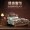 淮木（HUAIMU）美式真皮床欧式实木床1.8m加宽加大2*2.2米大床 1.8*2真皮床