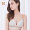 哺乳文胸喂奶2017年春季上新款浦乳无钢圈母乳胸罩怀孕期薄模杯前开扣式孕妇内衣四排四扣纯色简约文胸 90D 肤底印花
