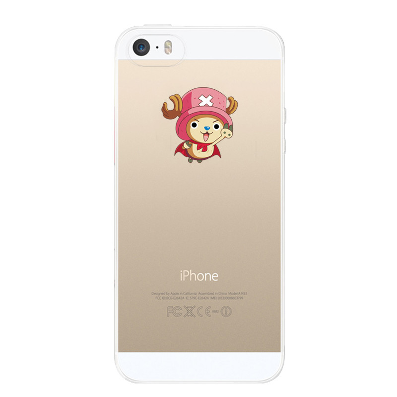 三千易 iPhone5S手机壳苹果5S手机壳5S手机套超薄硅胶情侣外壳透明卡通软 乔巴