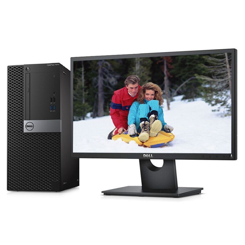 戴尔(DELL)商用Optiplex3050MT台式电脑 18.5英寸屏（i5-7500 4G 1T+128G固 刻录）