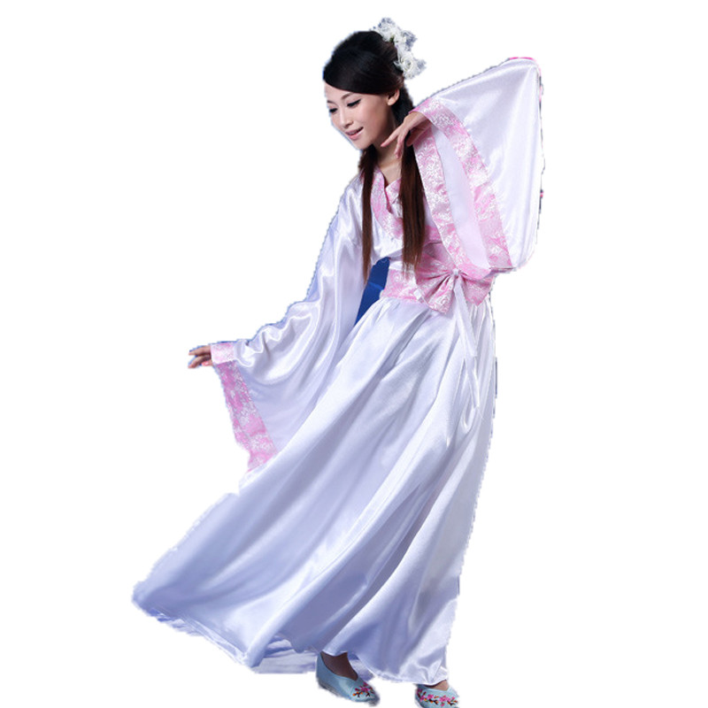 嘟嘟美倍尔 女士古装 汉服 舞蹈服 蝴蝶结改良汉服 均码 粉色