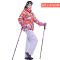 嘟嘟美倍尔 2016冬季女士滑雪服套装户外防风防水保暖冲锋衣单双板滑雪衣 XXL 灰衣黑裤