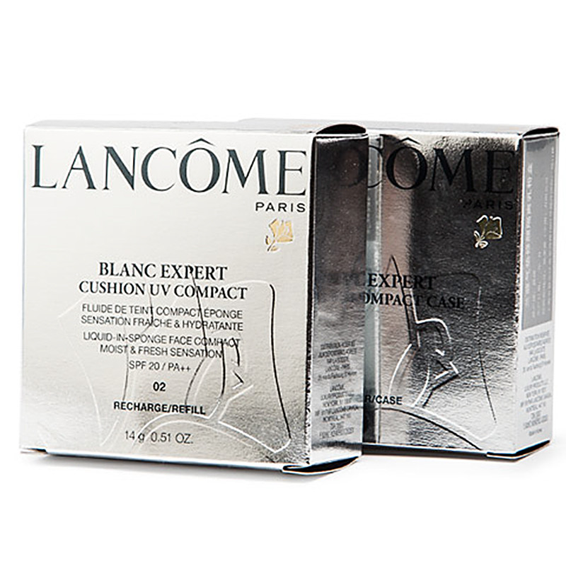 兰蔻Lancome气垫修颜隔离乳粉芯SPF20/PA++02(14g+粉盒) 修颜隔离