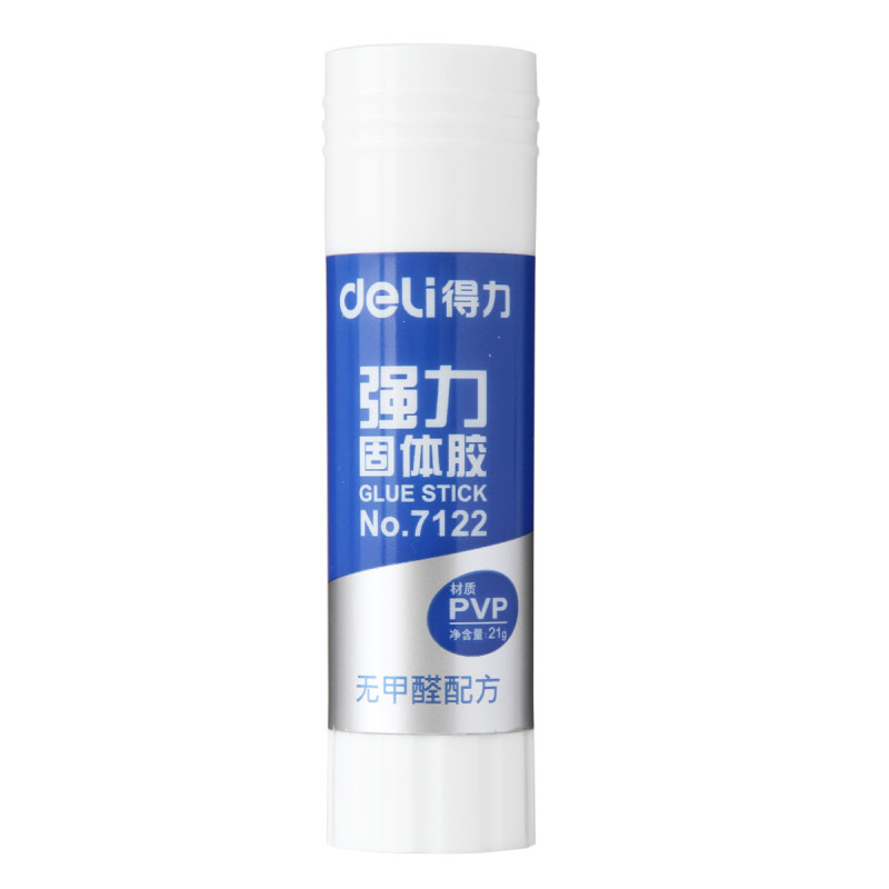 得力(deli) 7122 粘度高固体胶棒/手工胶棒 无甲醛配方PVP材质 21g/支 4支