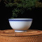 LICHEN 陶瓷蓝边碗饭碗景德镇青花瓷器4.5英寸中式釉下彩餐具微波炉适用 10个装