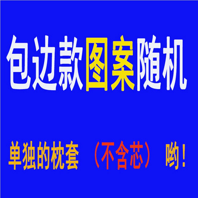 【单独枕套】儿童可爱枕芯套2017年春季上新款卡通枕套 一只装 枕头套不含枕芯卡通动漫宝宝枕头花边压边枕套 包边款随机花型