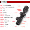 狙击镜单筒望远镜2-6X32AOE瞄准器红绿灯五线分化十字坐标带弹盖高清晰高抗震防水十字光学瞄准镜寻鸟镜 单钉底窄一对