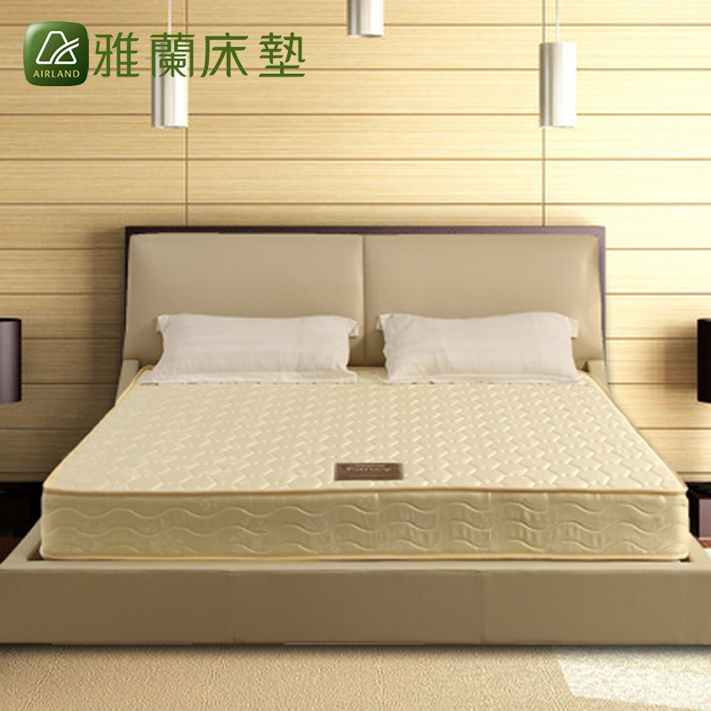 【苏宁自营】AIRLAND香港雅兰床垫OLAF 五区护脊弹簧床垫 单/双人床垫简约现代卧室床垫1.5/1.8米 米色