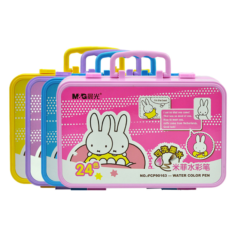 晨光(M&G)FCP90163水彩笔24色盒装 绘画笔学生儿童可洗米菲系类