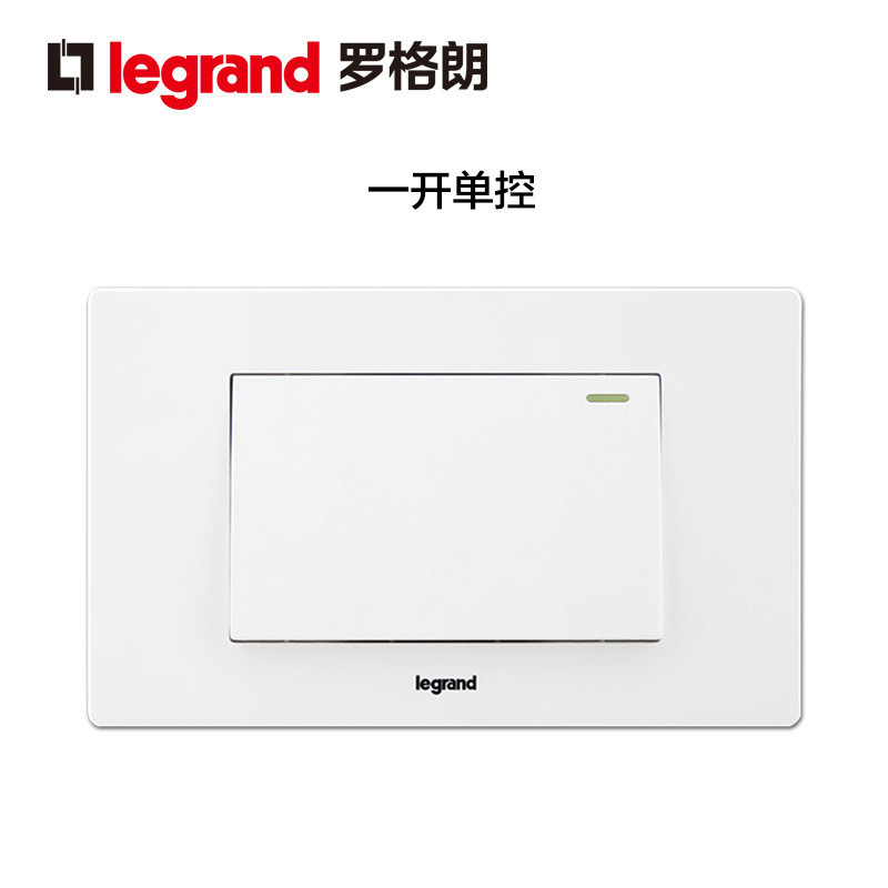 罗格朗(Legrand)开关插座面板家用118型暗装尚超风白色二三插五孔墙壁电源带开关插座 一开单控 尚超风金色