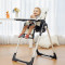 CHBABY宝宝餐椅多功能儿童餐桌椅便携可折叠婴儿吃饭座椅宝宝椅子 阿尔卑斯白