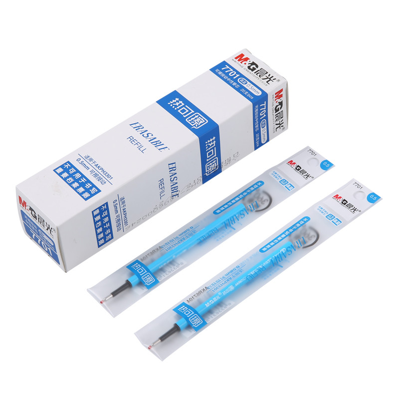晨光(M&G)7701按动热可擦笔芯 0.5mm 20支/盒 可擦替芯 水笔芯 中性笔替芯 碳素笔笔芯文具办公笔类